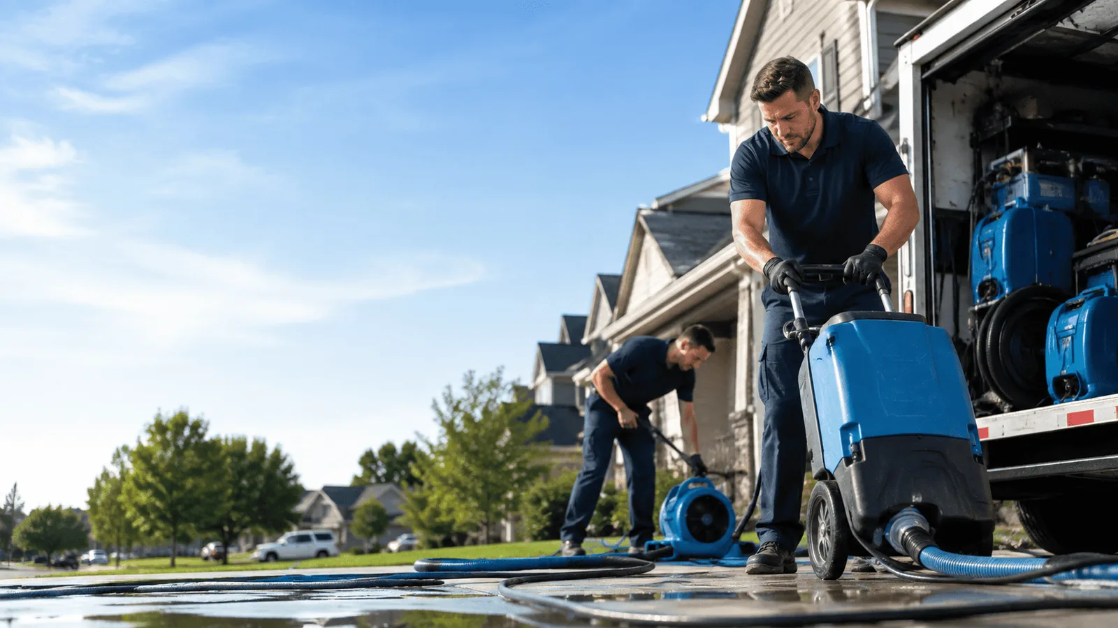 Sewer Backup Cleanup being performed in Lake Arthur, NM